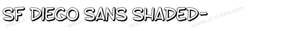 SF Diego Sans Shaded字体转换